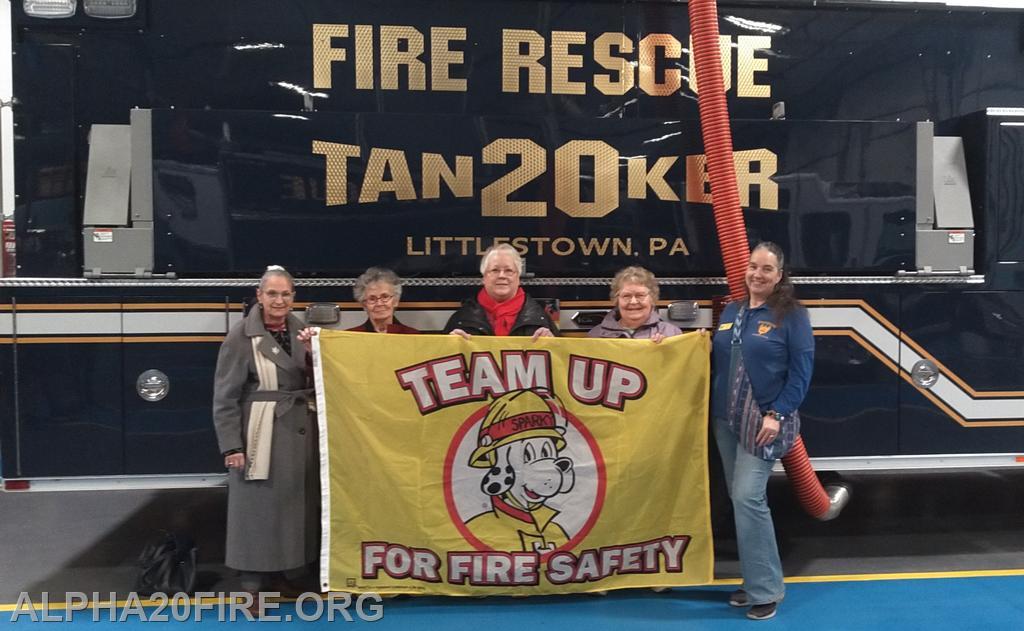 Women's Club Visit - Alpha Fire Company #1